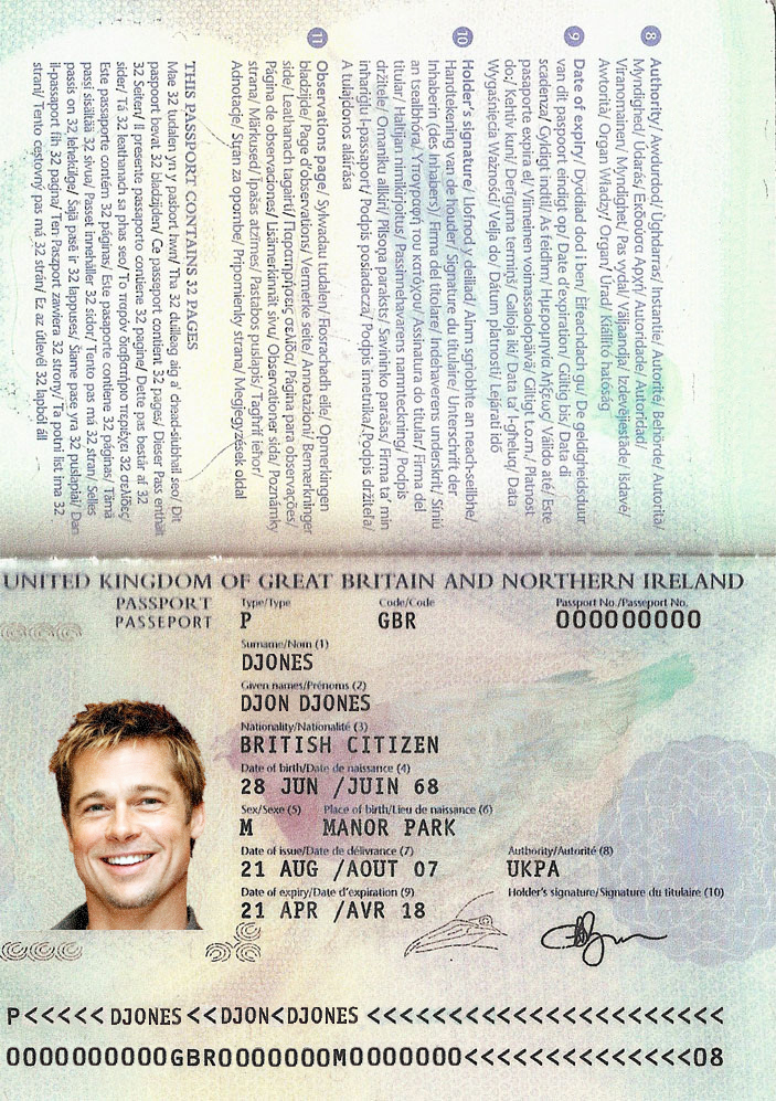 passport picture sample